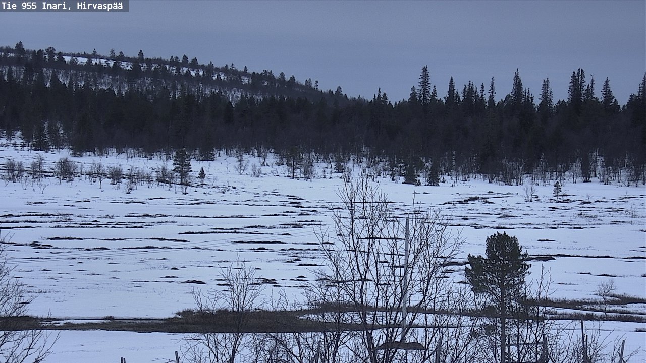 Kelikamerat Kuva Tie 955 Inari, Hirvaspää, Inari, Lappi