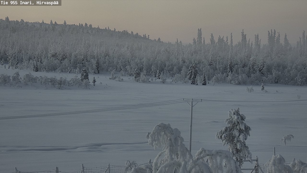 Kelikamerat Kuva Tie 955 Inari, Hirvaspää, Inari, Lappi