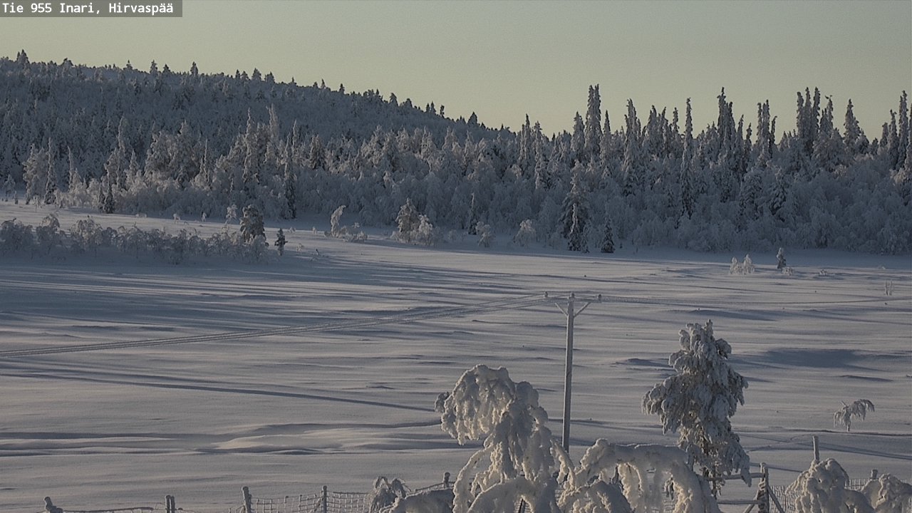 Weather Camera Image Road 955 Inari, Hirvaspää, Inari, Lappi