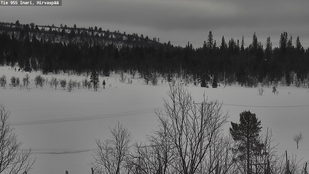 Kelikamerat Kuva Tie 955 Inari, Hirvaspää, Inari, Lappi