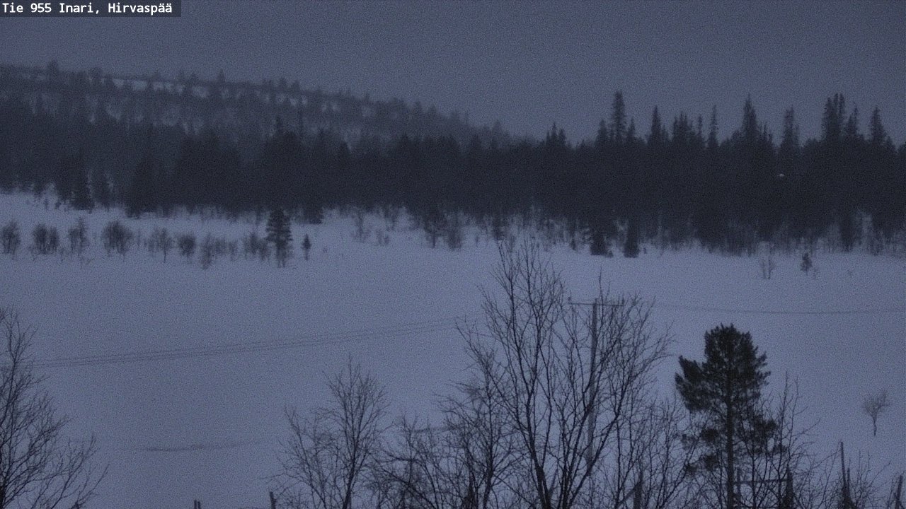 Kelikamerat Kuva Tie 955 Inari, Hirvaspää, Inari, Lappi