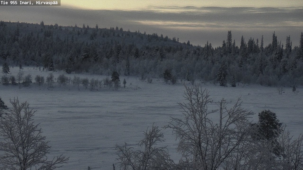 Weather Camera Image Väg 955 Enare, Hirvaspää, Inari, Lappi