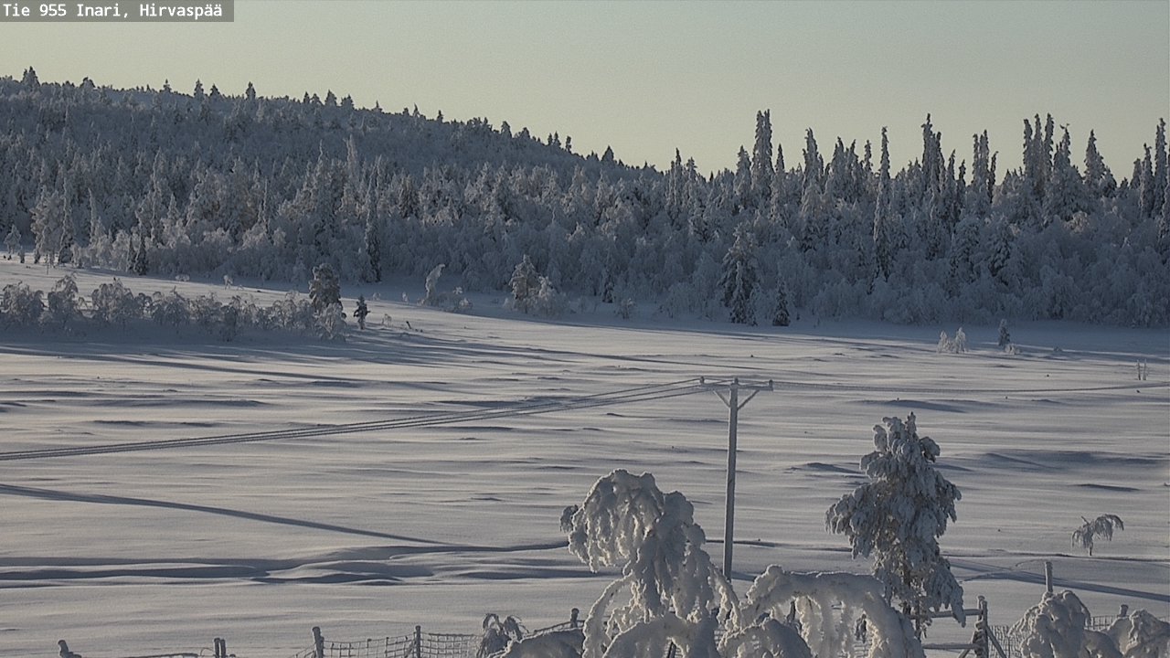 Weather Camera Image Road 955 Inari, Hirvaspää, Inari, Lappi