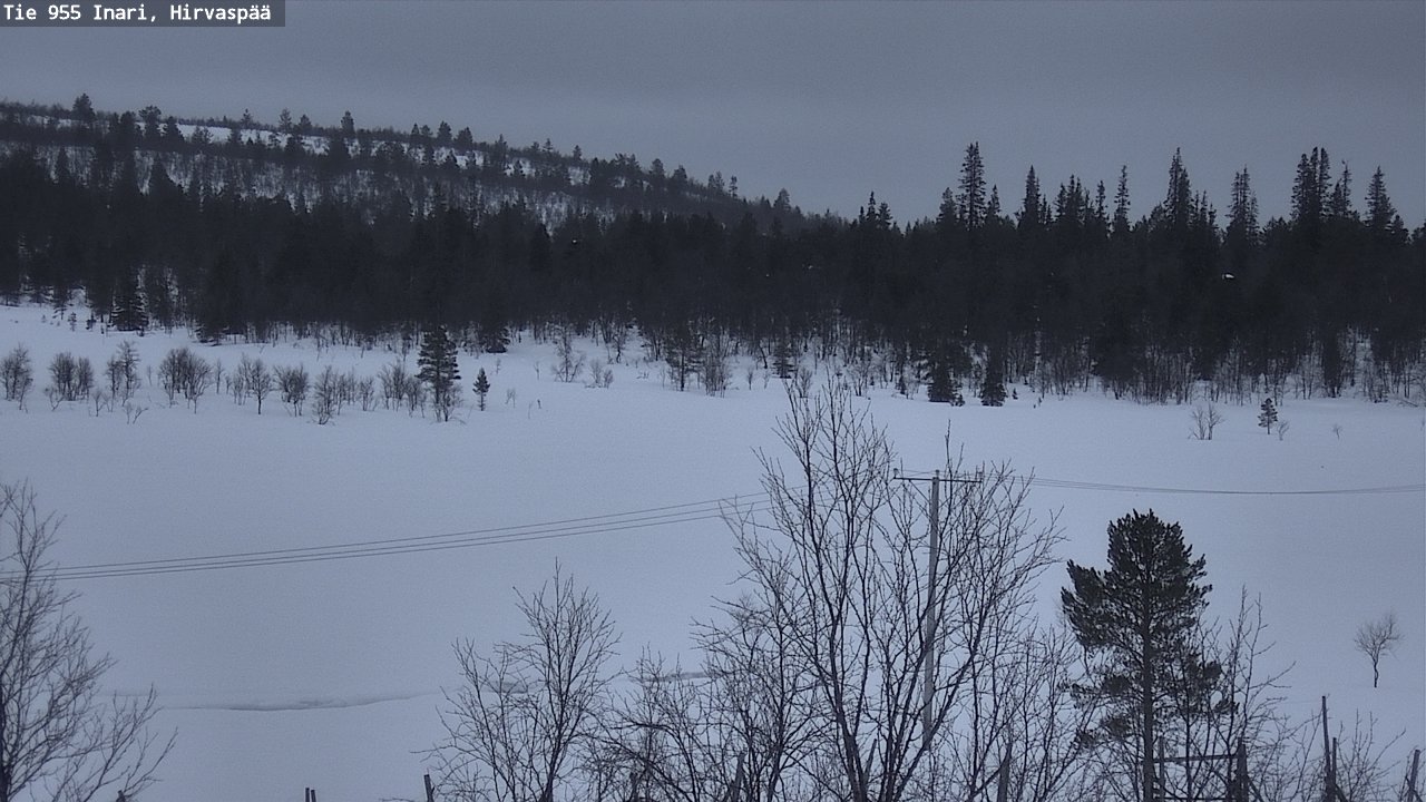 Kelikamerat Kuva Tie 955 Inari, Hirvaspää, Inari, Lappi