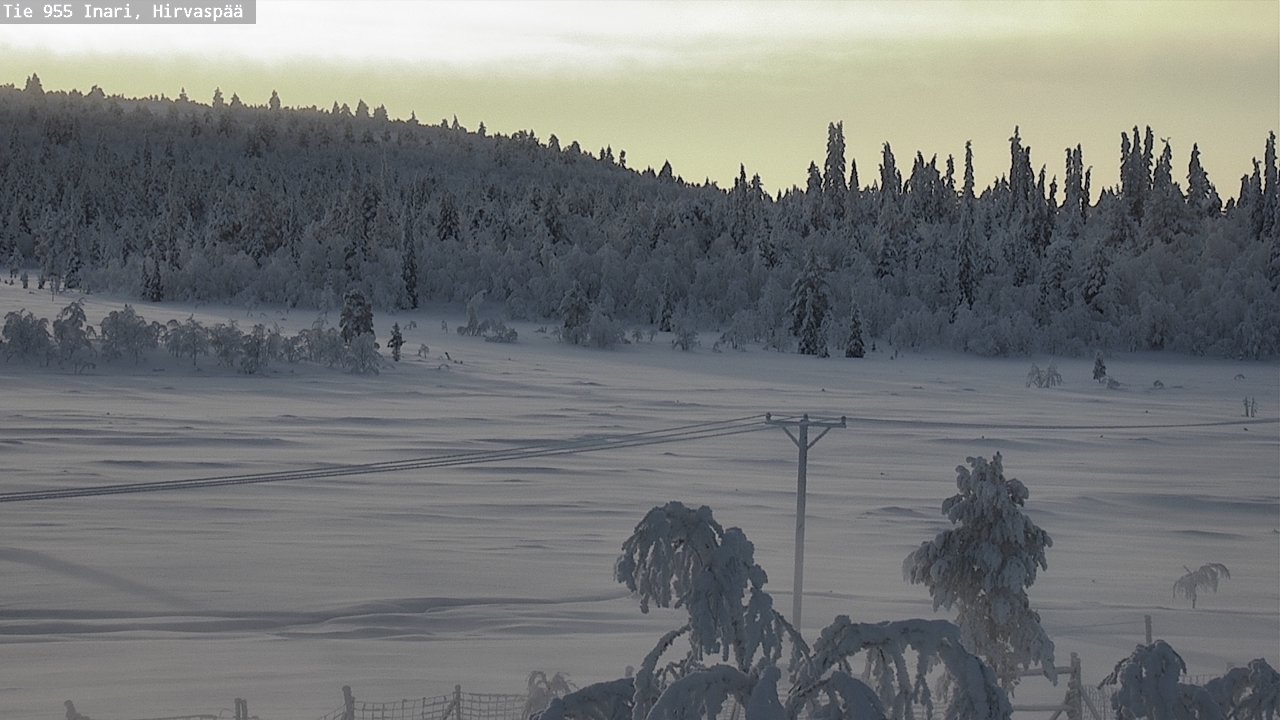 Kelikamerat Kuva Tie 955 Inari, Hirvaspää, Inari, Lappi