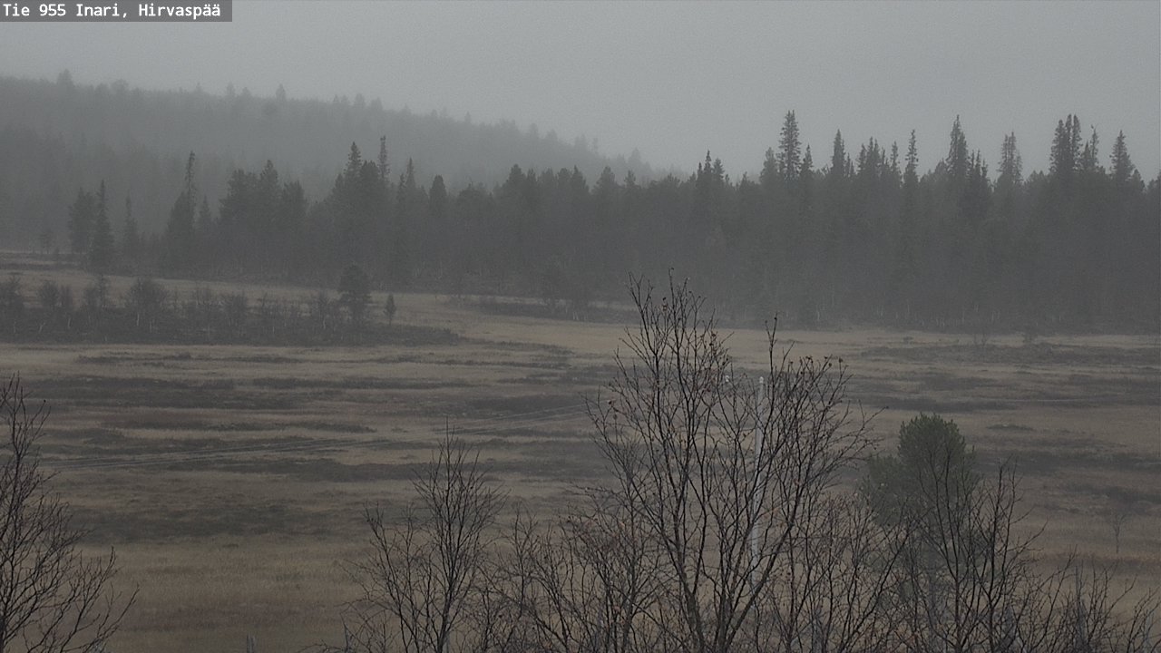 Kelikamerat Kuva Tie 955 Inari, Hirvaspää, Inari, Lappi