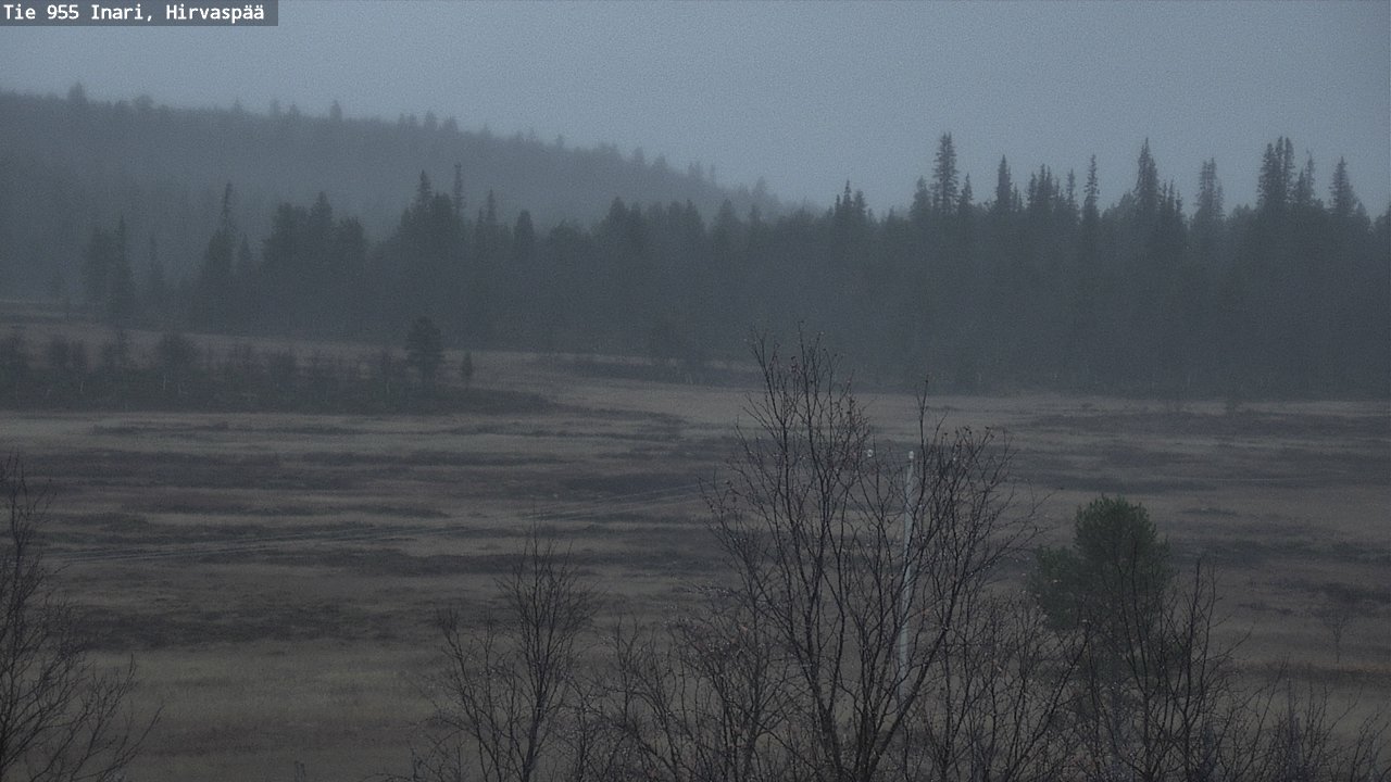 Kelikamerat Kuva Tie 955 Inari, Hirvaspää, Inari, Lappi