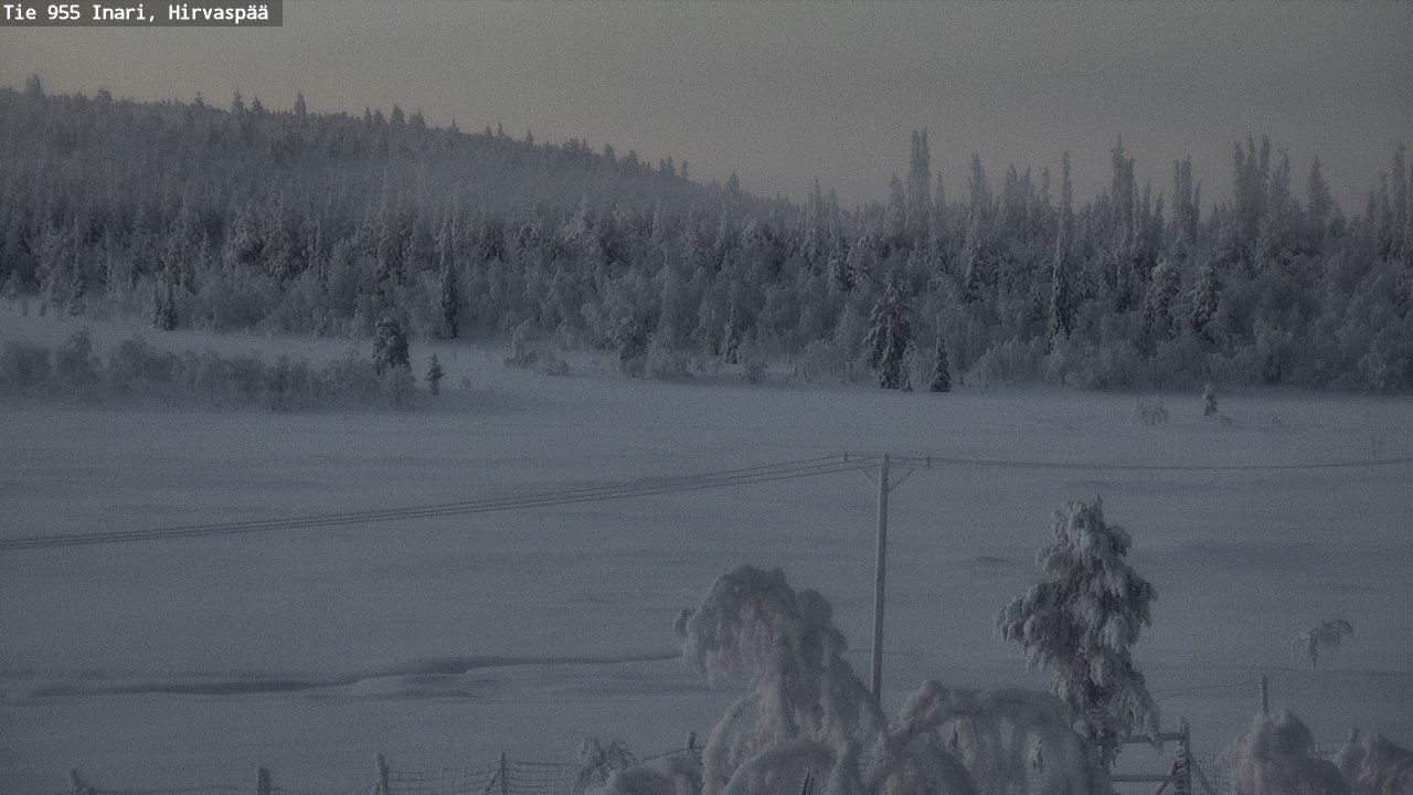 Kelikamerat Kuva Tie 955 Inari, Hirvaspää, Inari, Lappi