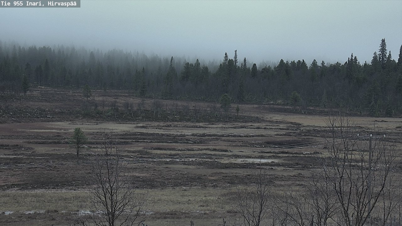 Kelikamerat Kuva Tie 955 Inari, Hirvaspää, Inari, Lappi