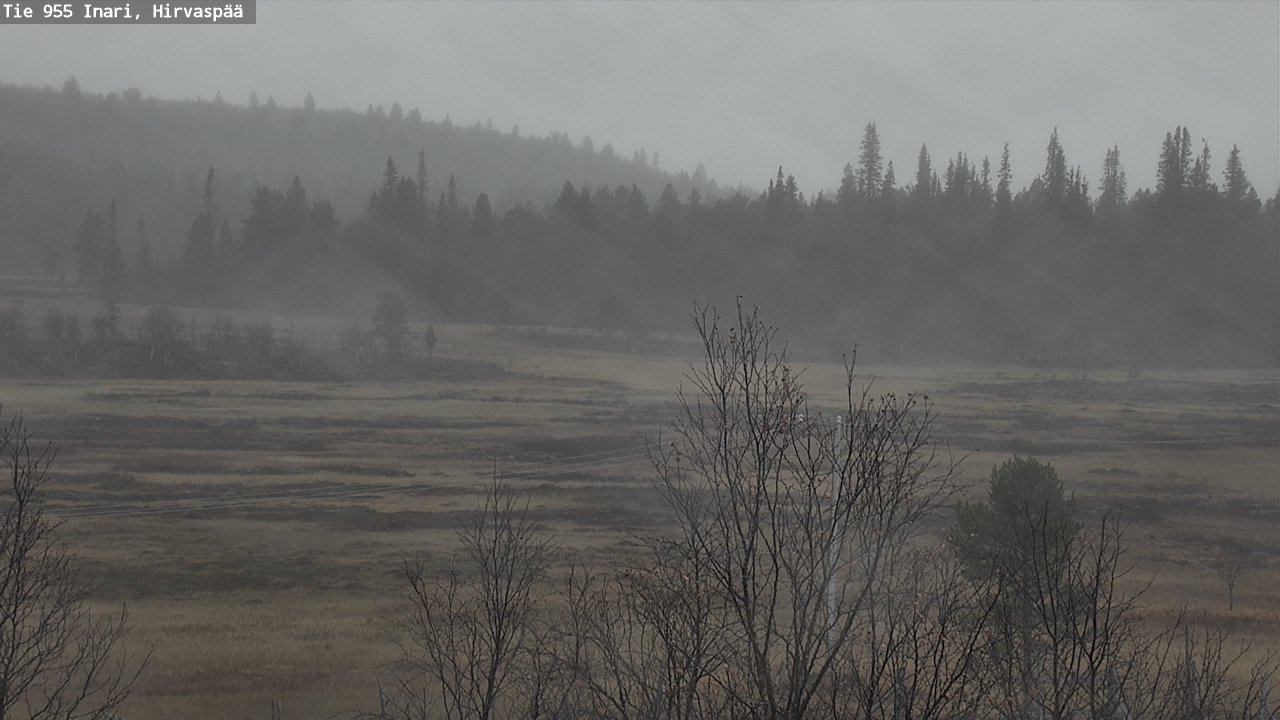 Kelikamerat Kuva Tie 955 Inari, Hirvaspää, Inari, Lappi