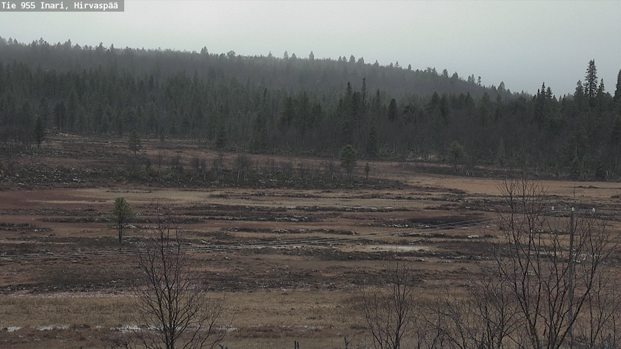 Kelikamerat Kuva Tie 955 Inari, Hirvaspää, Inari, Lappi