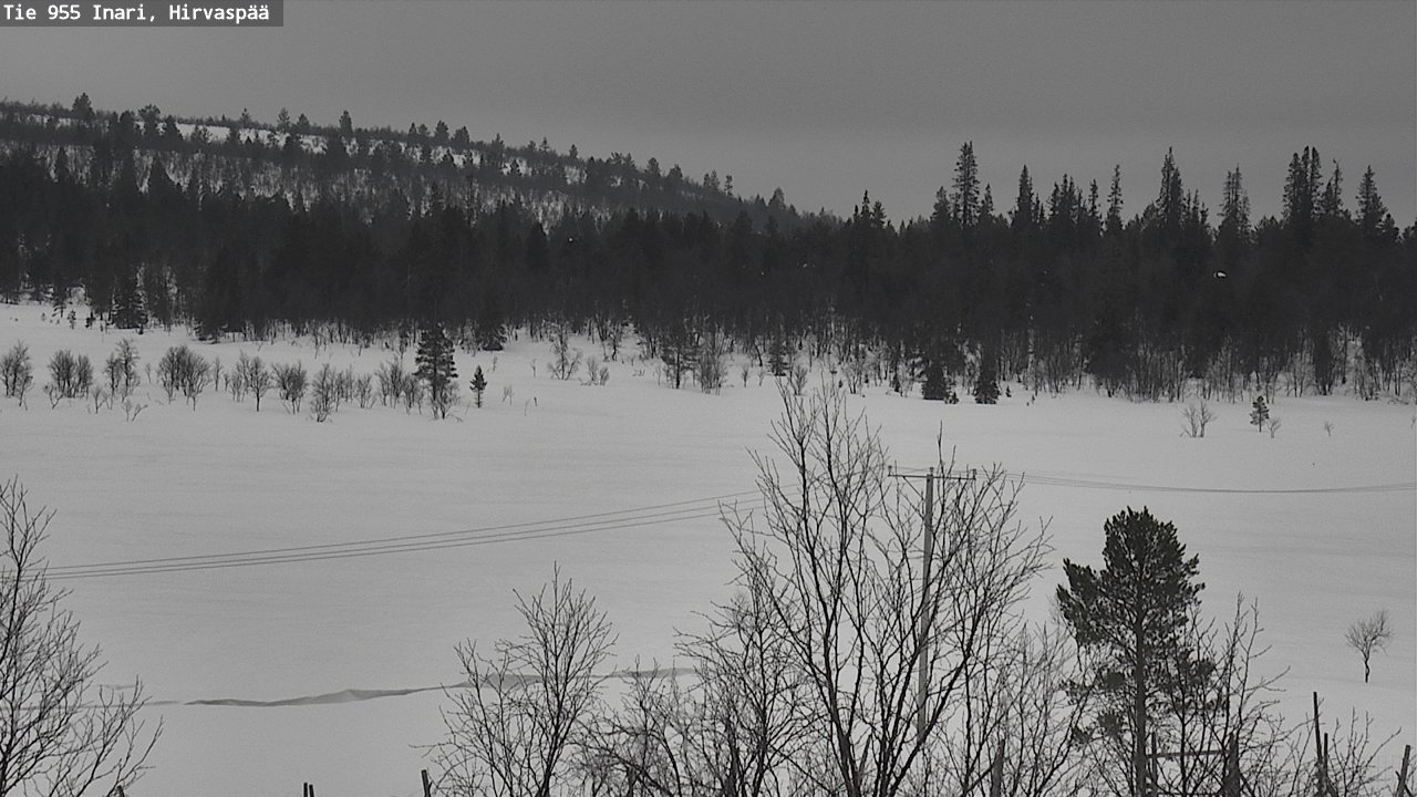Weather Camera Image Road 955 Inari, Hirvaspää, Inari, Lappi