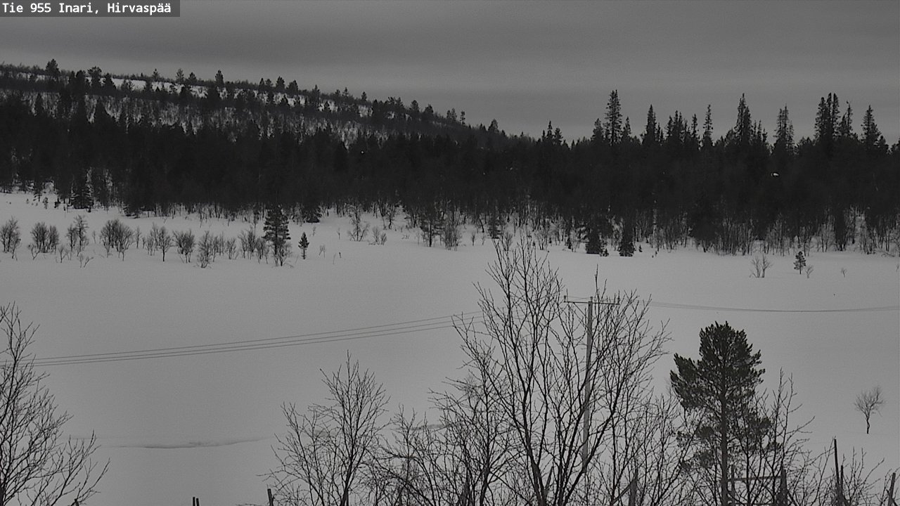 Kelikamerat Kuva Tie 955 Inari, Hirvaspää, Inari, Lappi