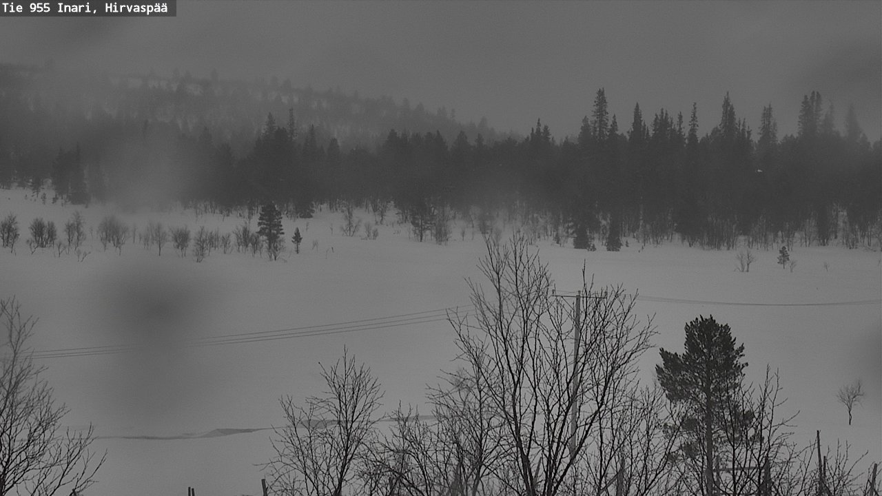 Kelikamerat Kuva Tie 955 Inari, Hirvaspää, Inari, Lappi