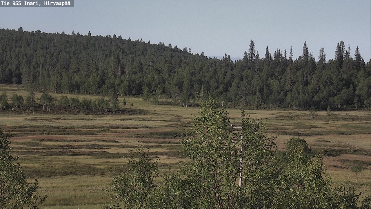 Weather Camera Image Väg 955 Enare, Hirvaspää, Inari, Lappi