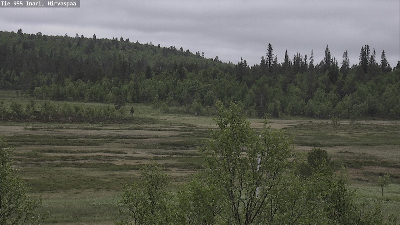 Weather Camera Image Väg 955 Enare, Hirvaspää, Inari, Lappi