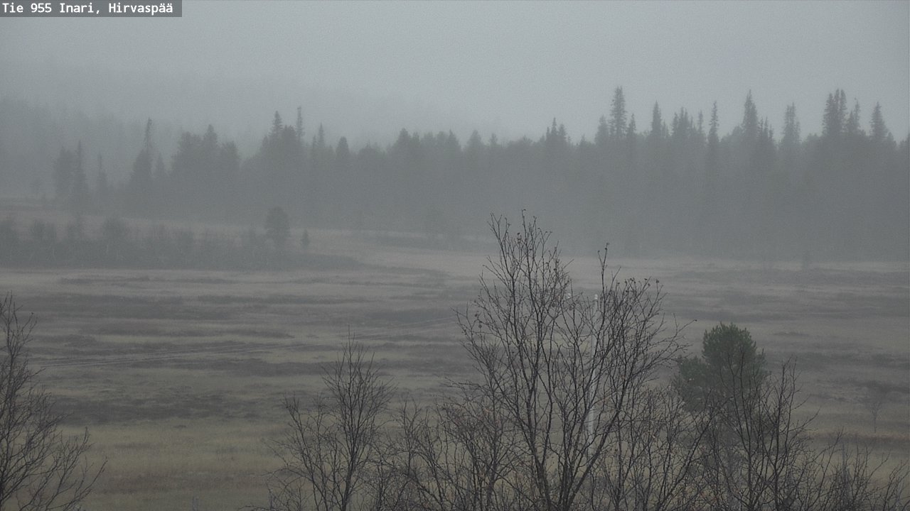 Kelikamerat Kuva Tie 955 Inari, Hirvaspää, Inari, Lappi