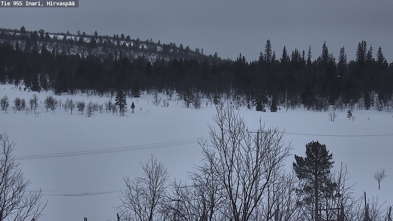 Kelikamerat Kuva Tie 955 Inari, Hirvaspää, Inari, Lappi