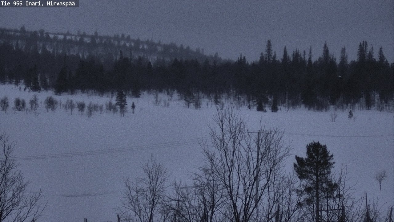 Kelikamerat Kuva Tie 955 Inari, Hirvaspää, Inari, Lappi