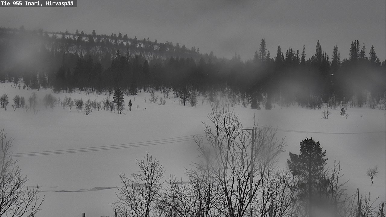 Kelikamerat Kuva Tie 955 Inari, Hirvaspää, Inari, Lappi