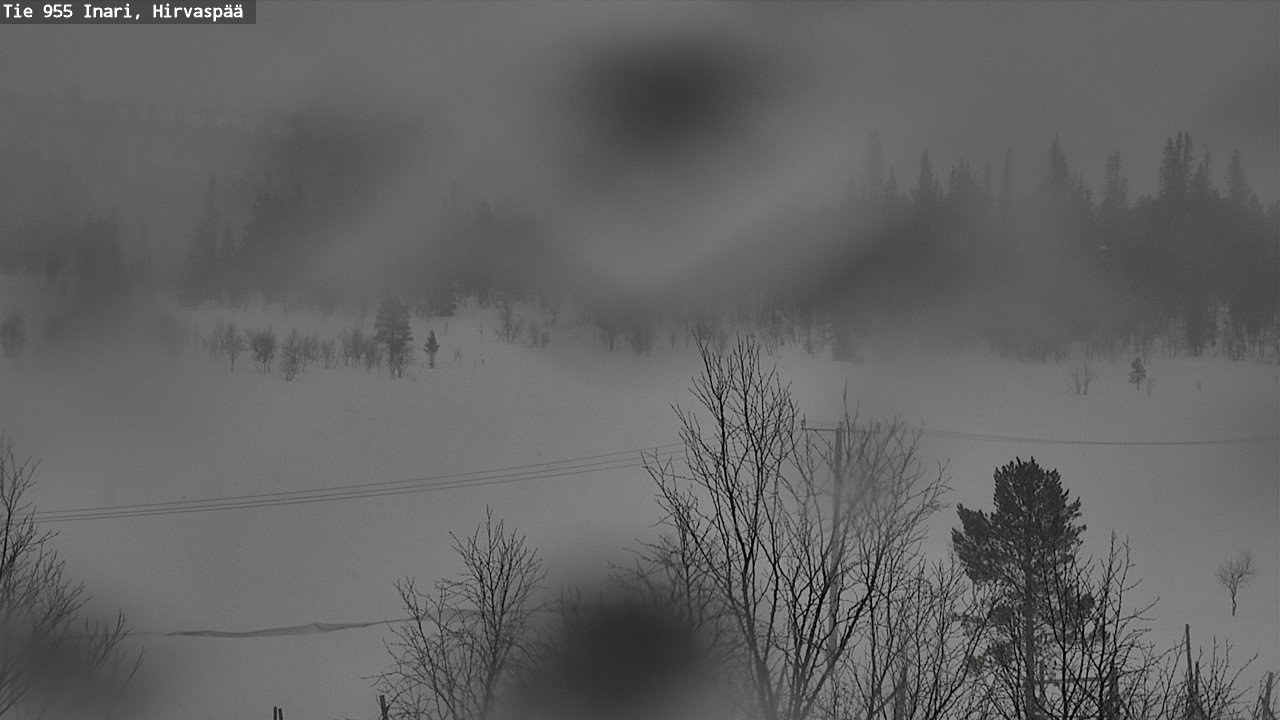 Weather Camera Image Road 955 Inari, Hirvaspää, Inari, Lappi