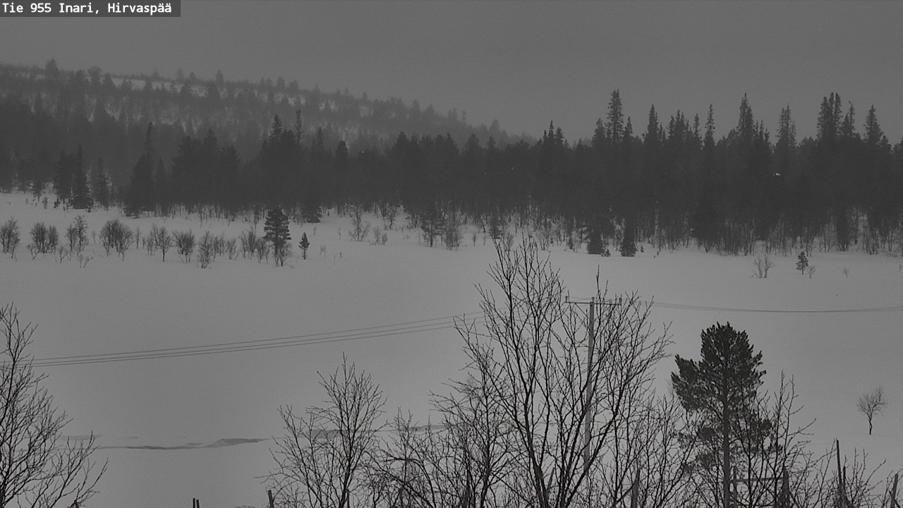 Kelikamerat Kuva Tie 955 Inari, Hirvaspää, Inari, Lappi