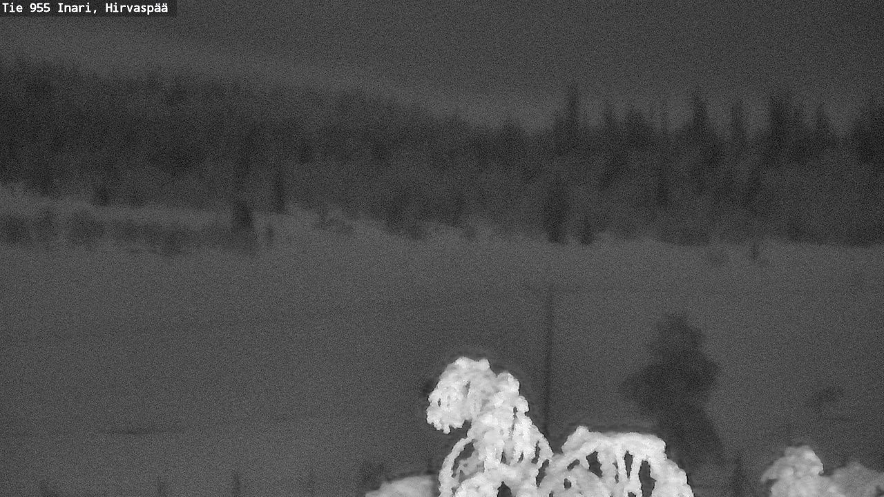 Weather Camera Image Road 955 Inari, Hirvaspää, Inari, Lappi