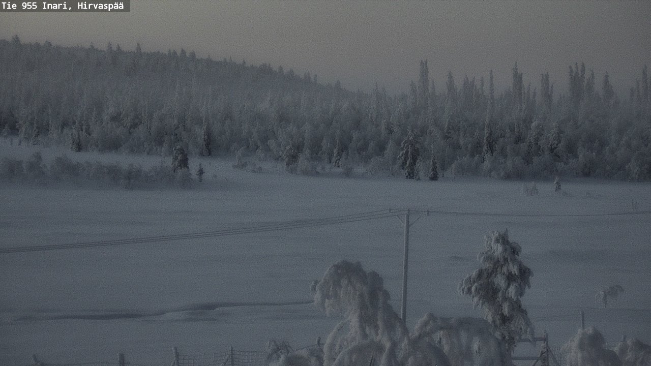 Kelikamerat Kuva Tie 955 Inari, Hirvaspää, Inari, Lappi