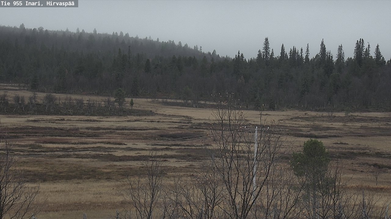 Kelikamerat Kuva Tie 955 Inari, Hirvaspää, Inari, Lappi