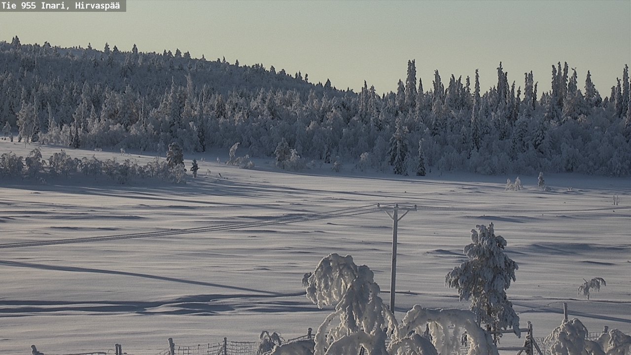Weather Camera Image Road 955 Inari, Hirvaspää, Inari, Lappi