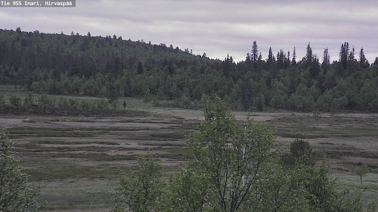 Kelikamerat Kuva Tie 955 Inari, Hirvaspää, Inari, Lappi