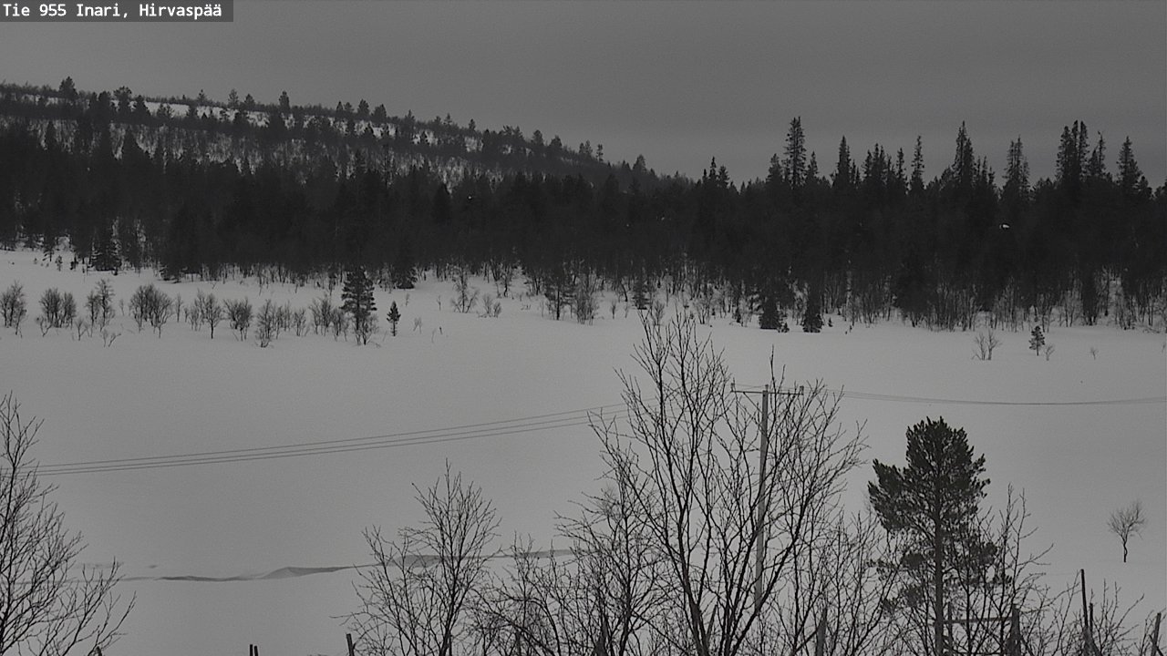 Kelikamerat Kuva Tie 955 Inari, Hirvaspää, Inari, Lappi