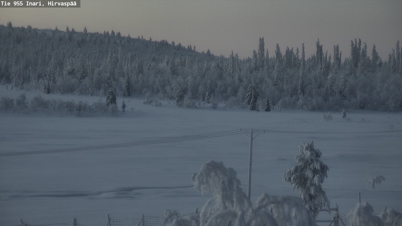 Kelikamerat Kuva Tie 955 Inari, Hirvaspää, Inari, Lappi