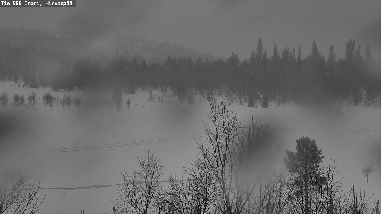 Weather Camera Image Road 955 Inari, Hirvaspää, Inari, Lappi
