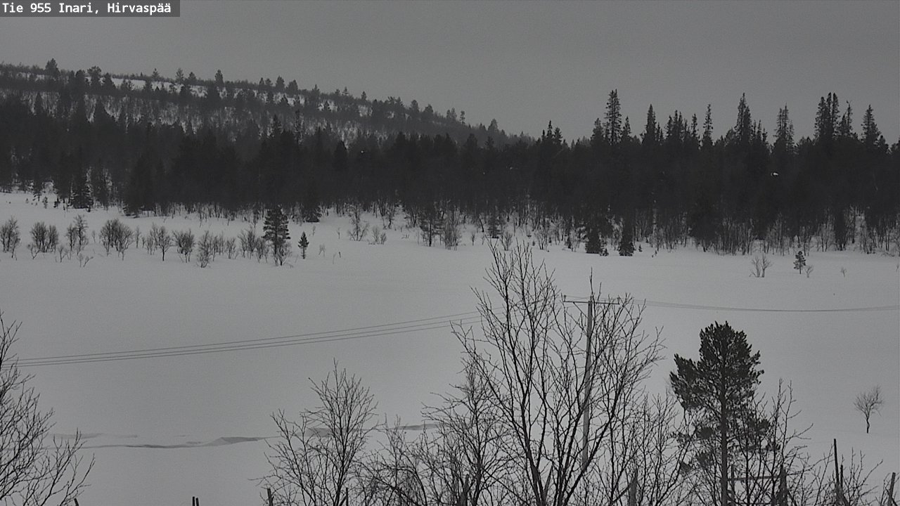 Kelikamerat Kuva Tie 955 Inari, Hirvaspää, Inari, Lappi