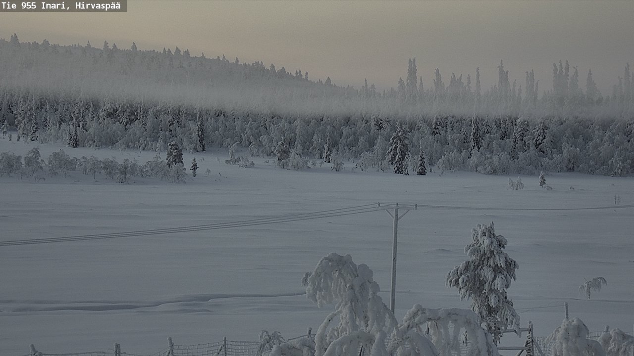 Kelikamerat Kuva Tie 955 Inari, Hirvaspää, Inari, Lappi