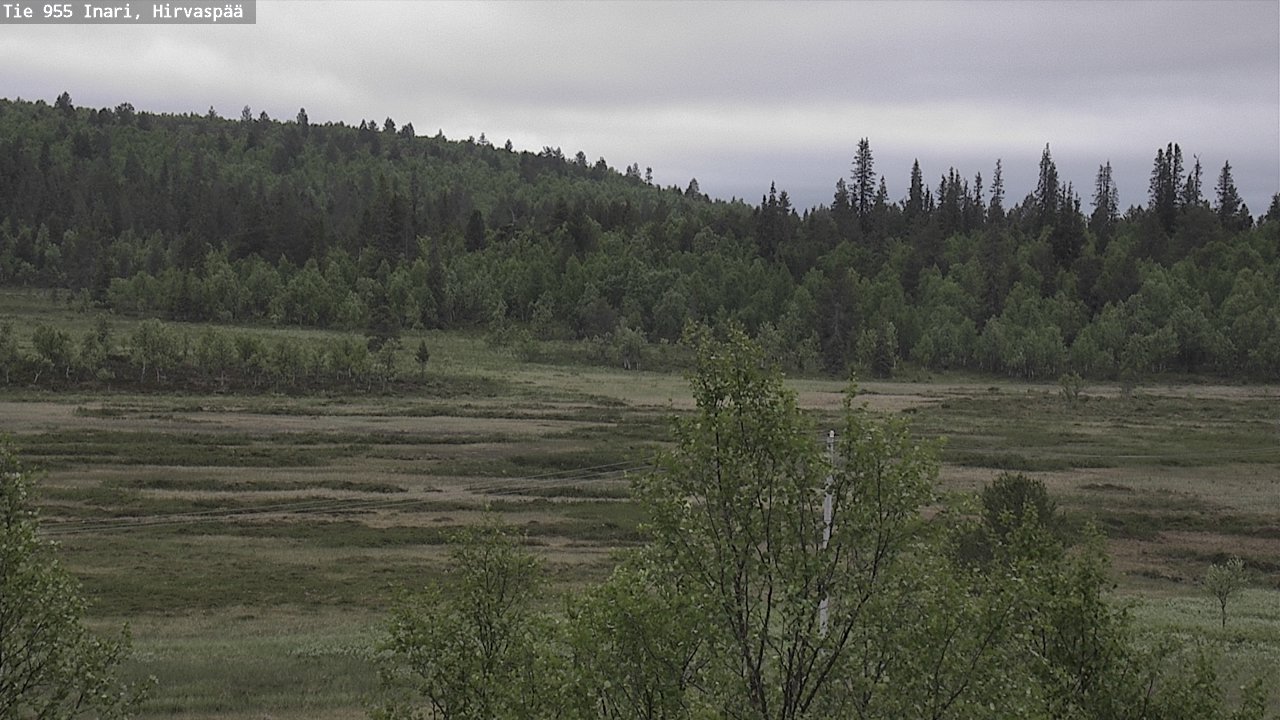Kelikamerat Kuva Tie 955 Inari, Hirvaspää, Inari, Lappi