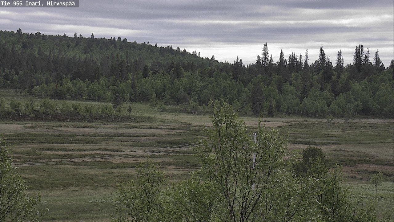 Kelikamerat Kuva Tie 955 Inari, Hirvaspää, Inari, Lappi