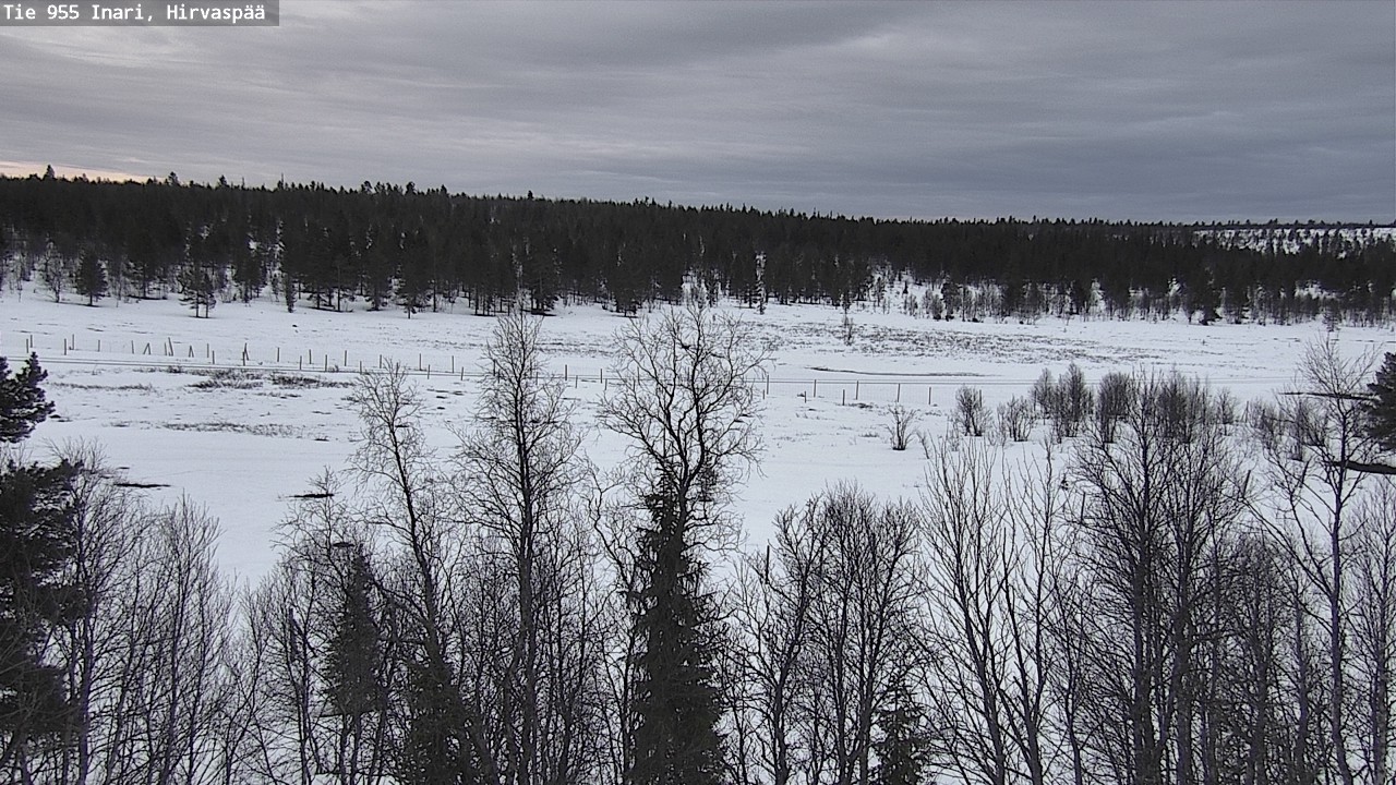 Weather Camera Image Väg 955 Enare, Hirvaspää, Inari, Lappi