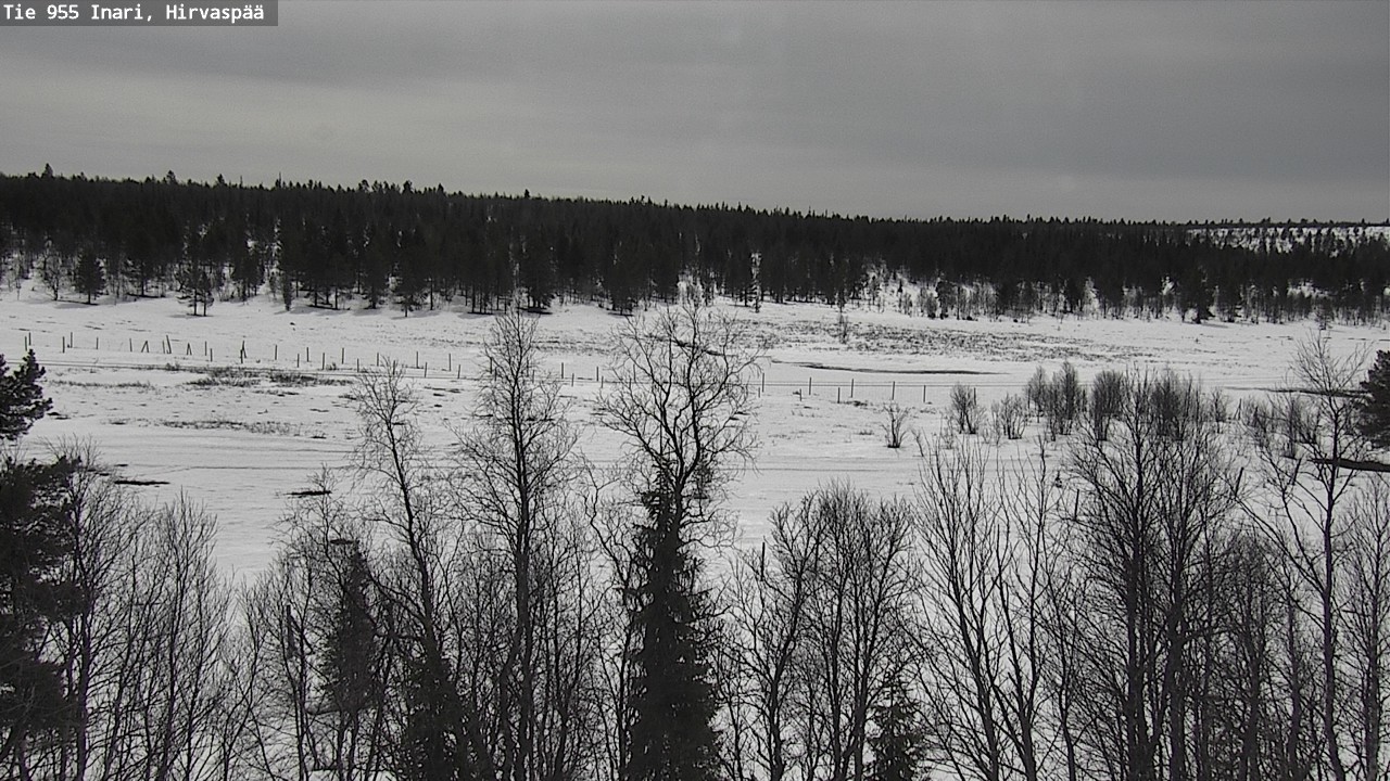 Weather Camera Image Väg 955 Enare, Hirvaspää, Inari, Lappi