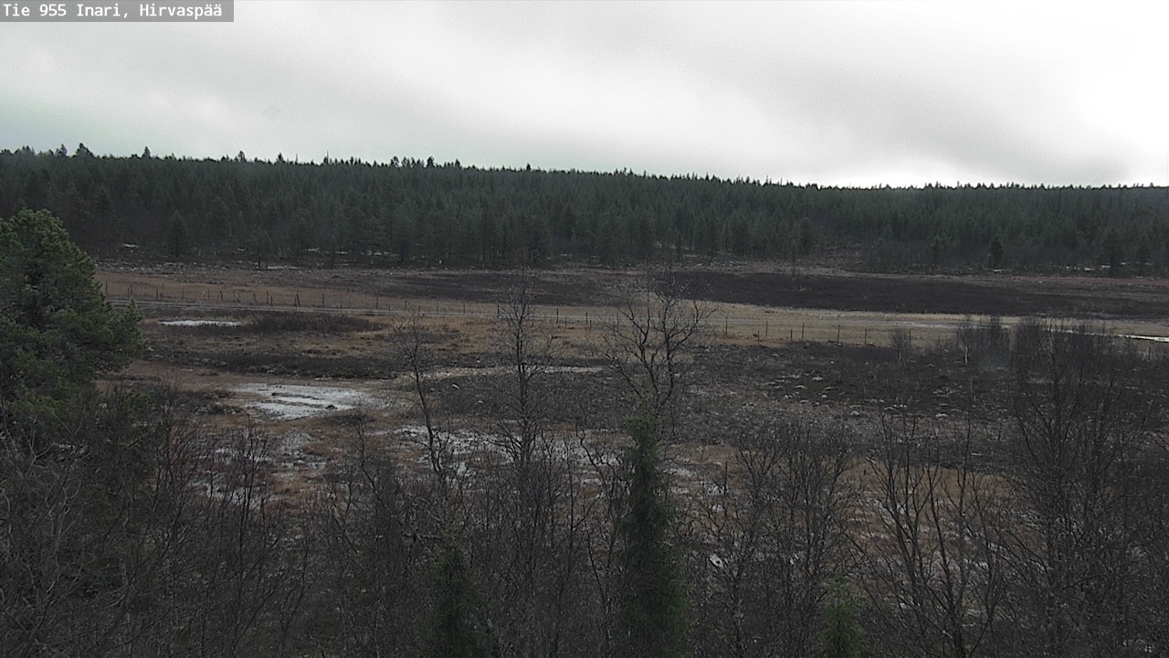 Kelikamerat Kuva Tie 955 Inari, Hirvaspää, Inari, Lappi