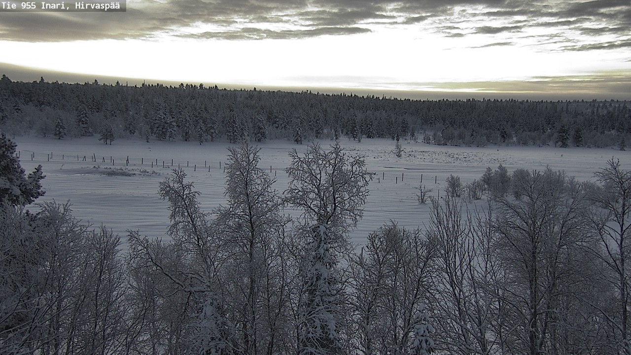 Weather Camera Image Väg 955 Enare, Hirvaspää, Inari, Lappi