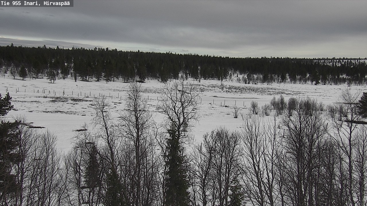 Weather Camera Image Väg 955 Enare, Hirvaspää, Inari, Lappi