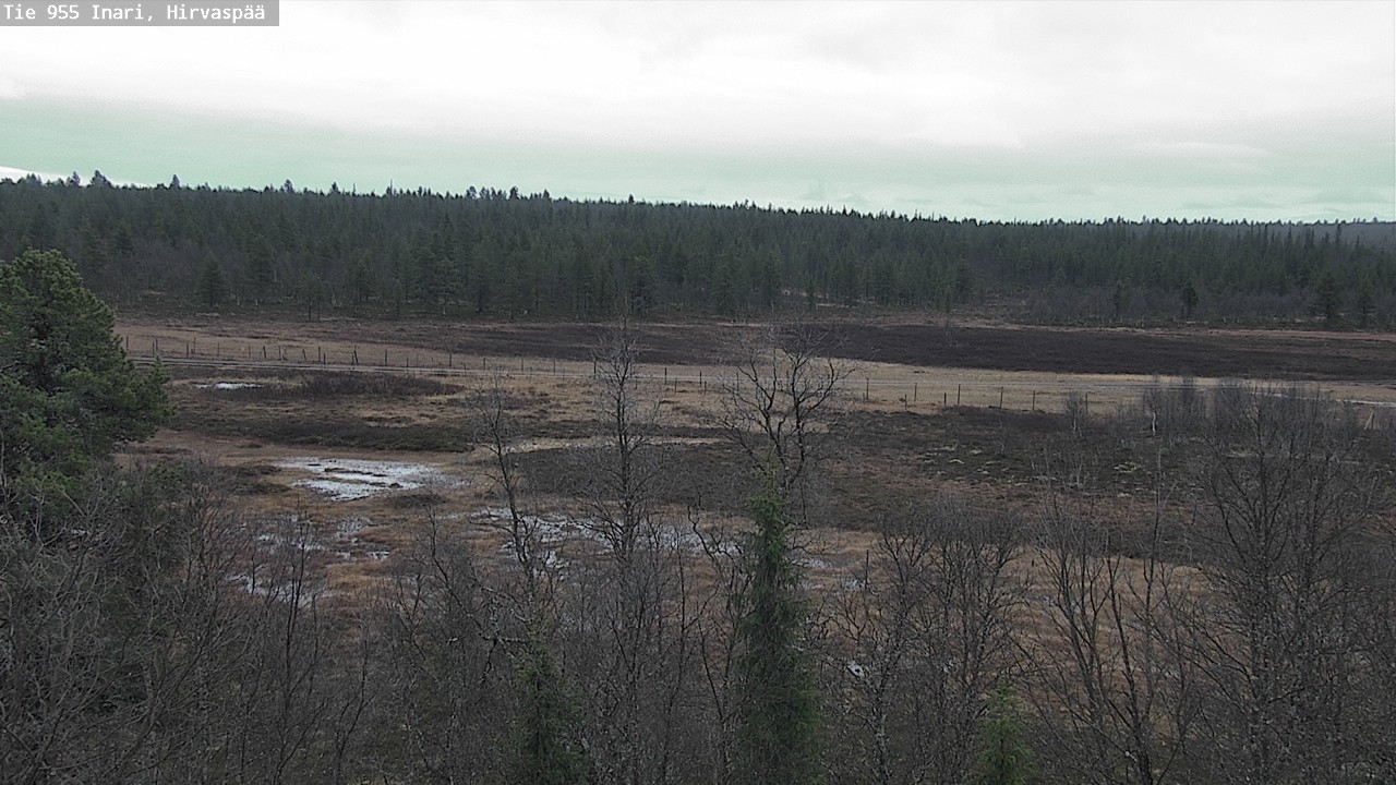 Kelikamerat Kuva Tie 955 Inari, Hirvaspää, Inari, Lappi