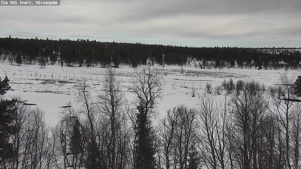 Weather Camera Image Väg 955 Enare, Hirvaspää, Inari, Lappi