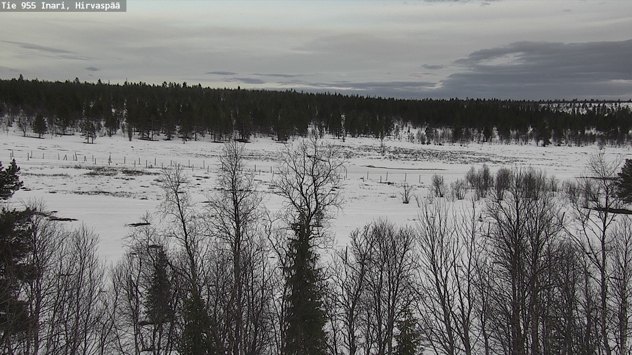 Weather Camera Image Road 955 Inari, Hirvaspää, Inari, Lappi