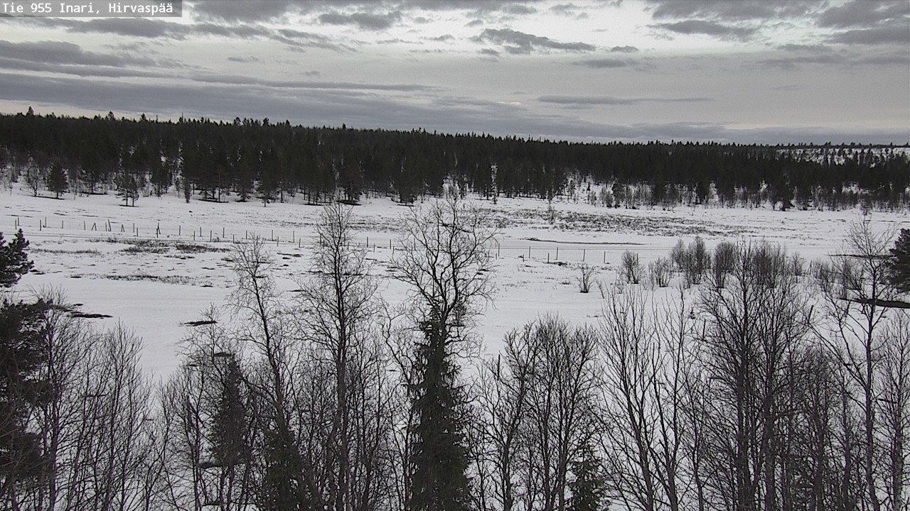 Weather Camera Image Väg 955 Enare, Hirvaspää, Inari, Lappi