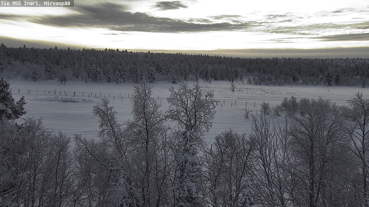 Weather Camera Image Väg 955 Enare, Hirvaspää, Inari, Lappi