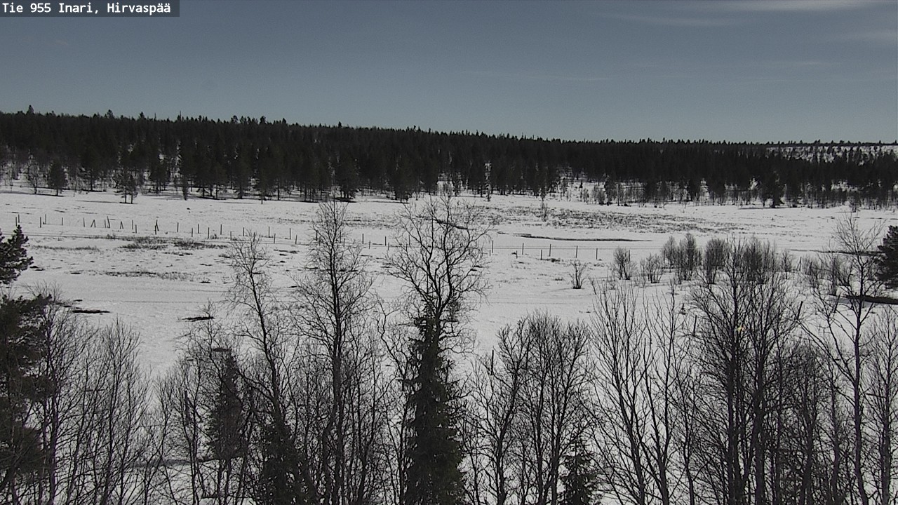 Weather Camera Image Väg 955 Enare, Hirvaspää, Inari, Lappi