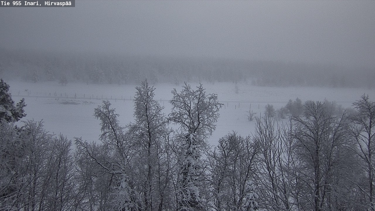 Weather Camera Image Väg 955 Enare, Hirvaspää, Inari, Lappi